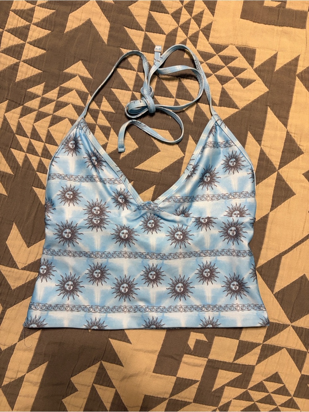 Smoochie Bikini top in Sunny Blue